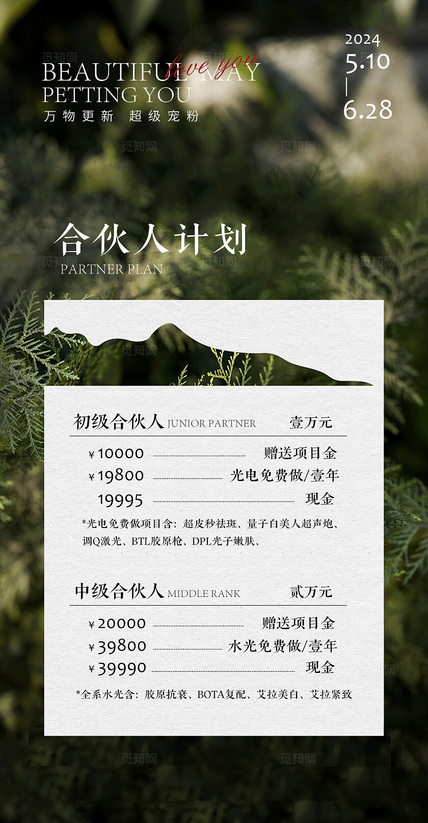 2024大气绿色高端合伙人海报 品牌活动