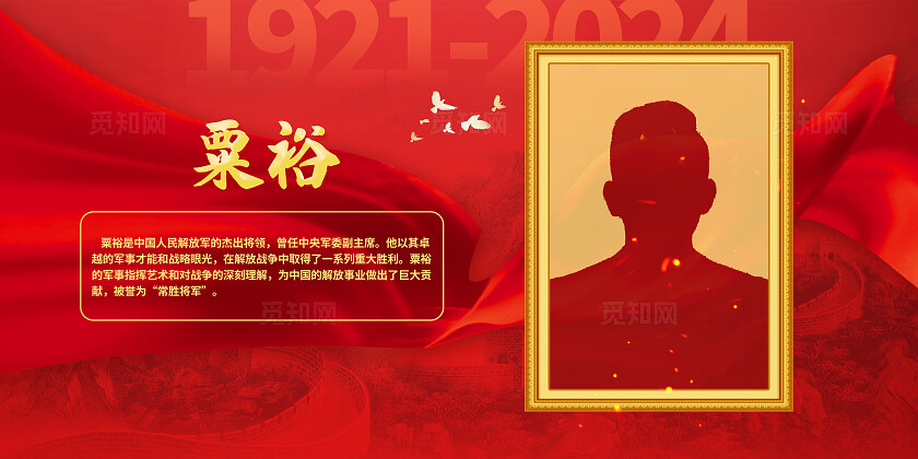 红色大气党史人物介绍套图