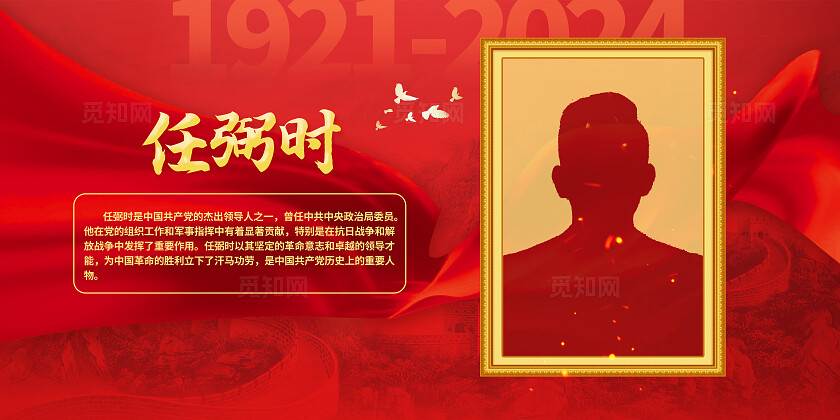 红色大气党史人物介绍套图