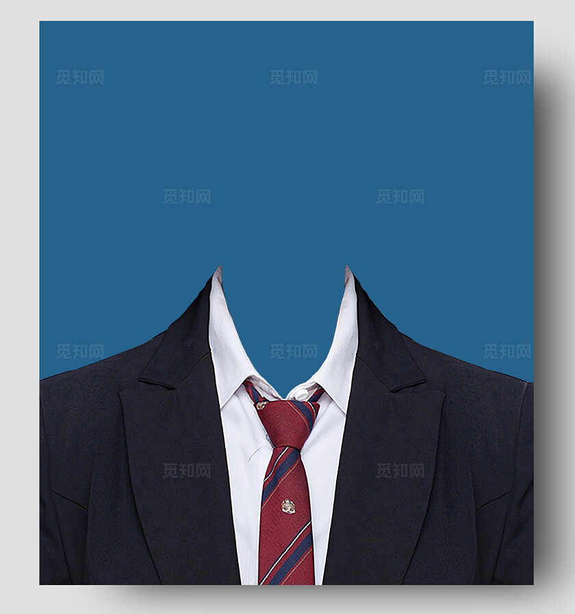 成人证件照西服正装照片宣传