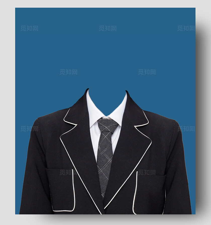 儿童蓝底证件照学生制服入学照宣传学生证件照