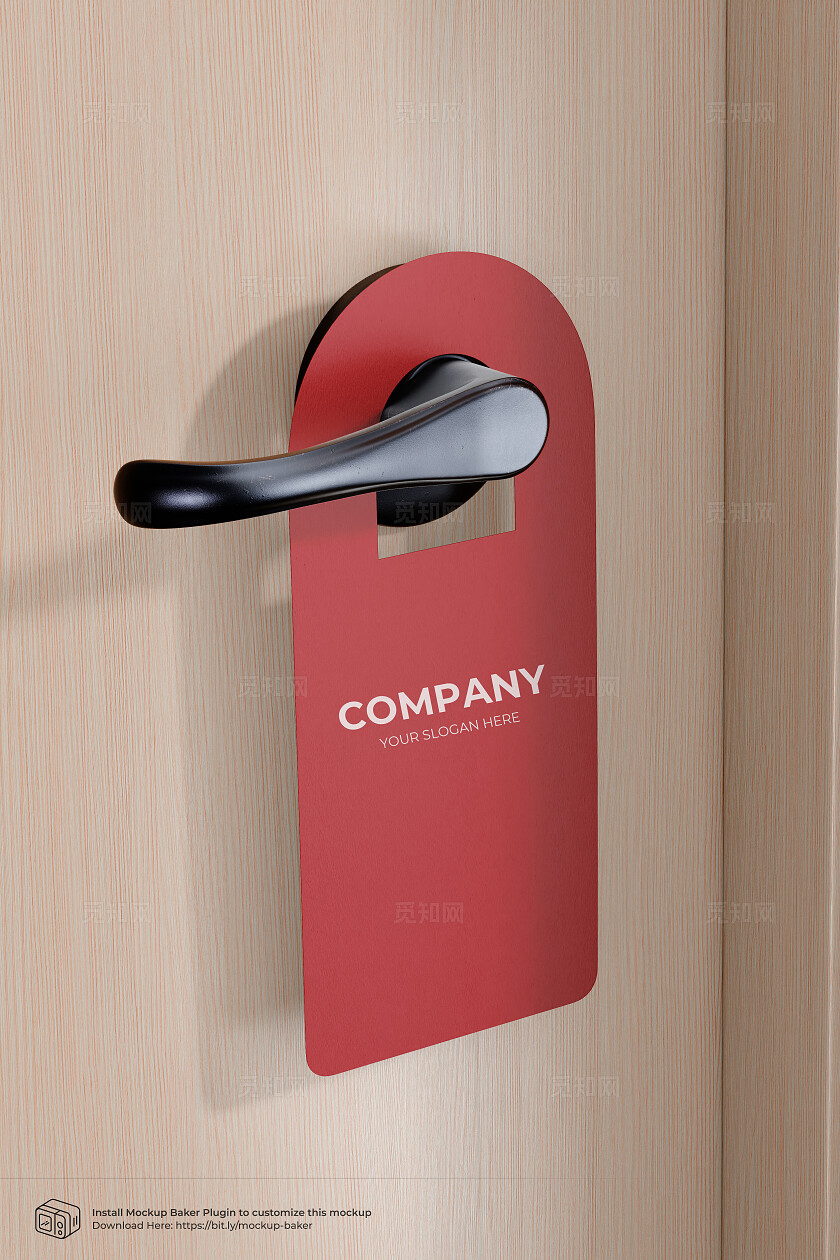 红色大气门把手提示牌挂牌样机
