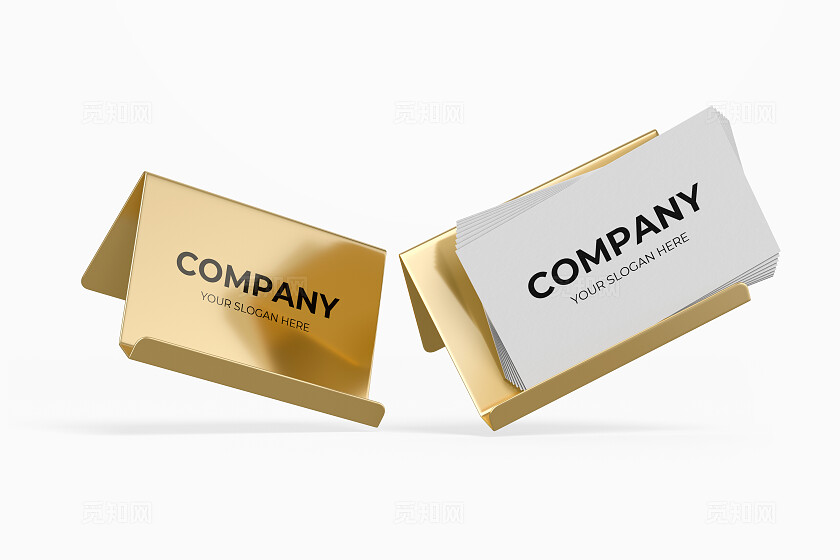 白色简约席卡名牌样机