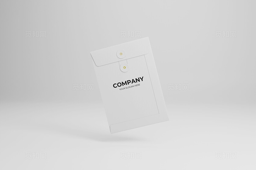 清新大气白色信封样机