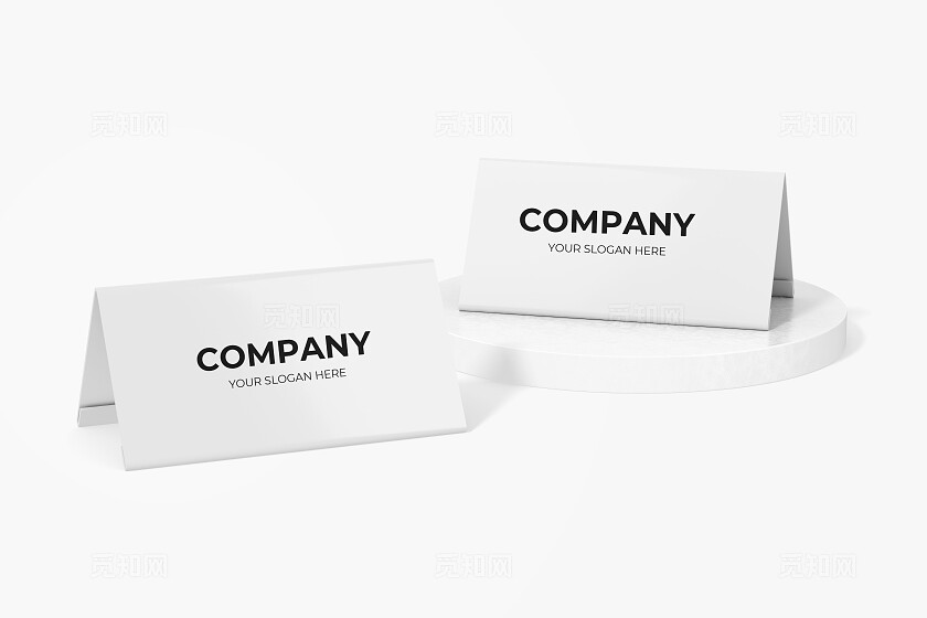 白色简约席卡样机