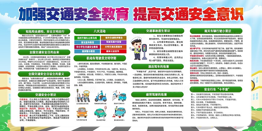 交通安全展板