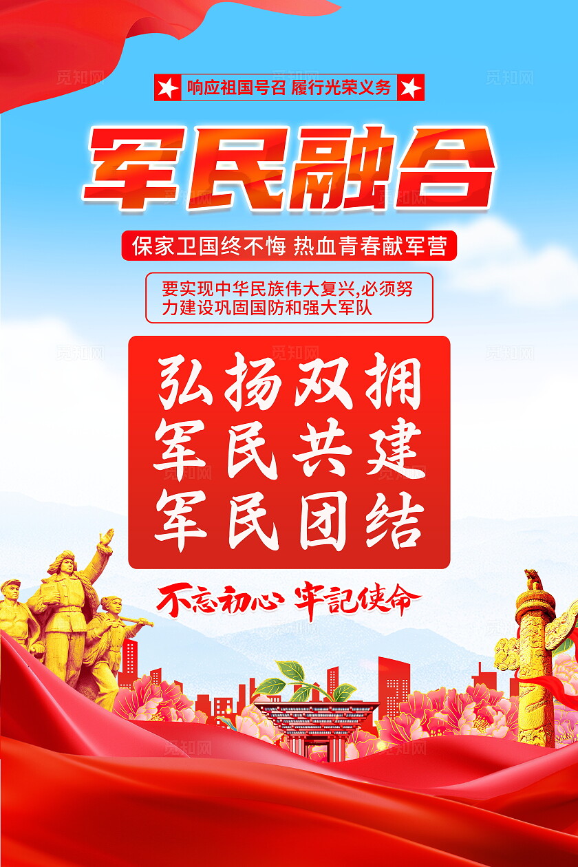 时尚大气军队文化宣传标语套图军队标语