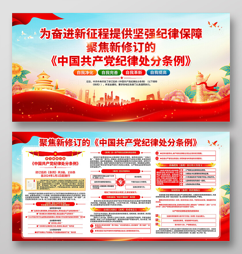 纪律处分条例展板