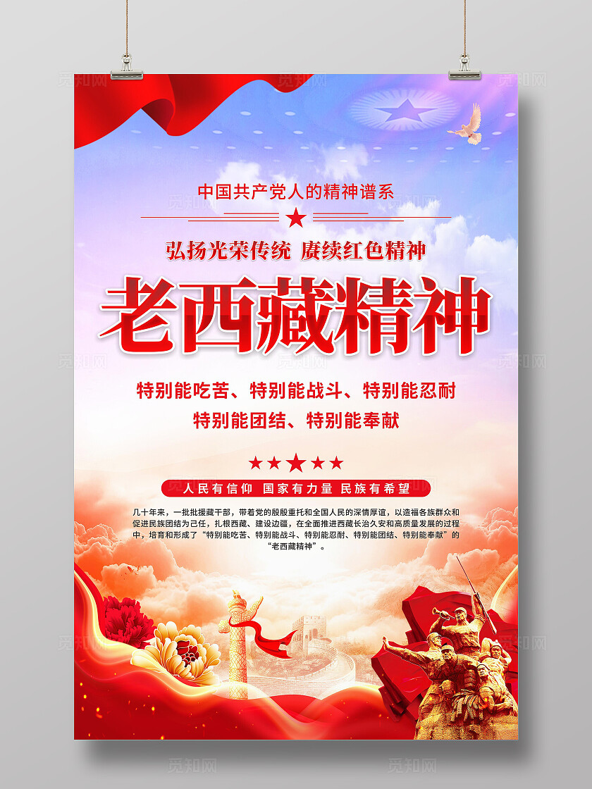 老西藏精神海报