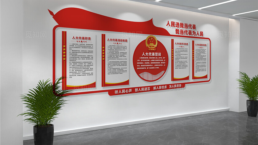 人大代表之家文化墙展板