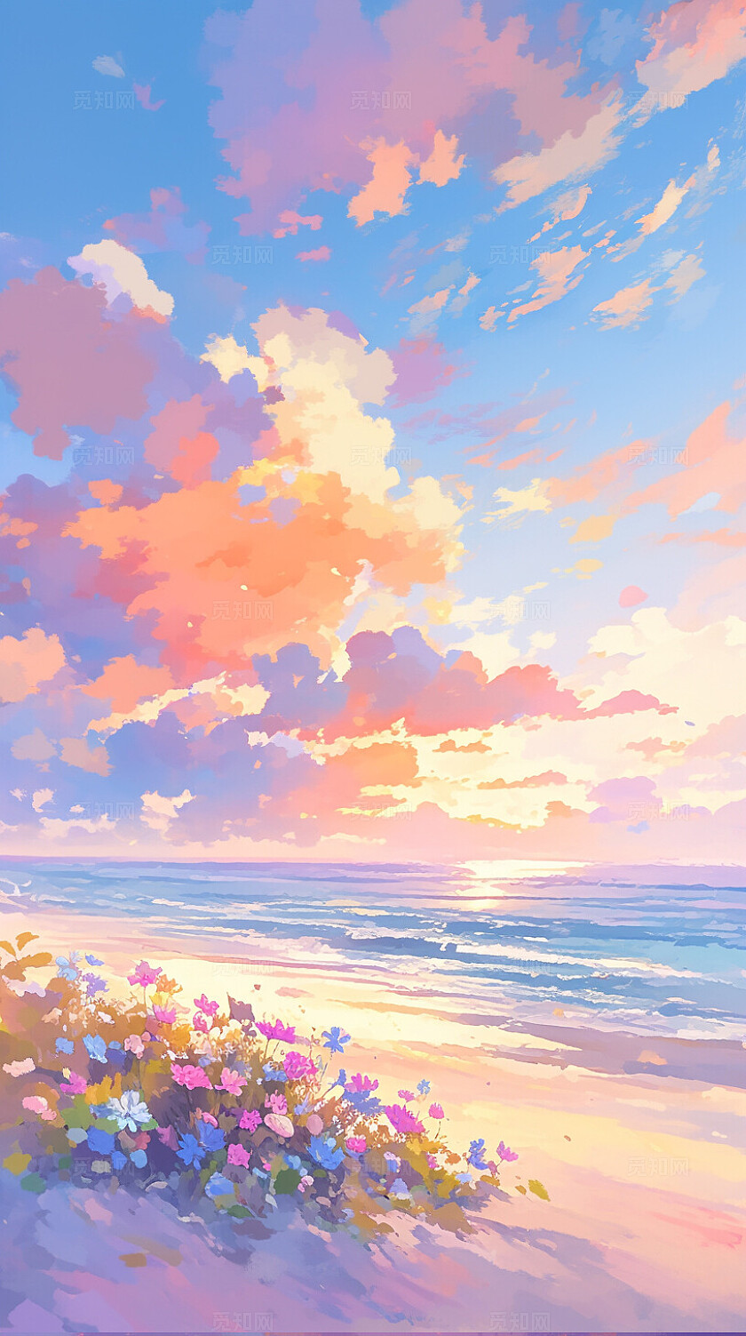 海边风景图手机壁纸高分辨率风景图背景壁纸