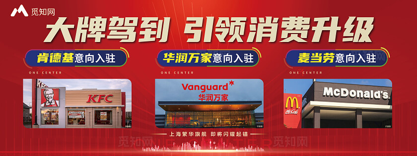 红色大气地产商铺宣传海报背景展板