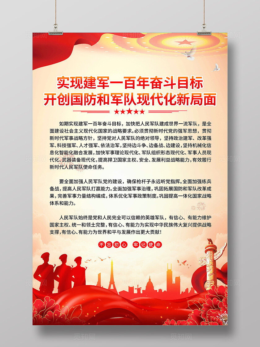 军队建设海报
