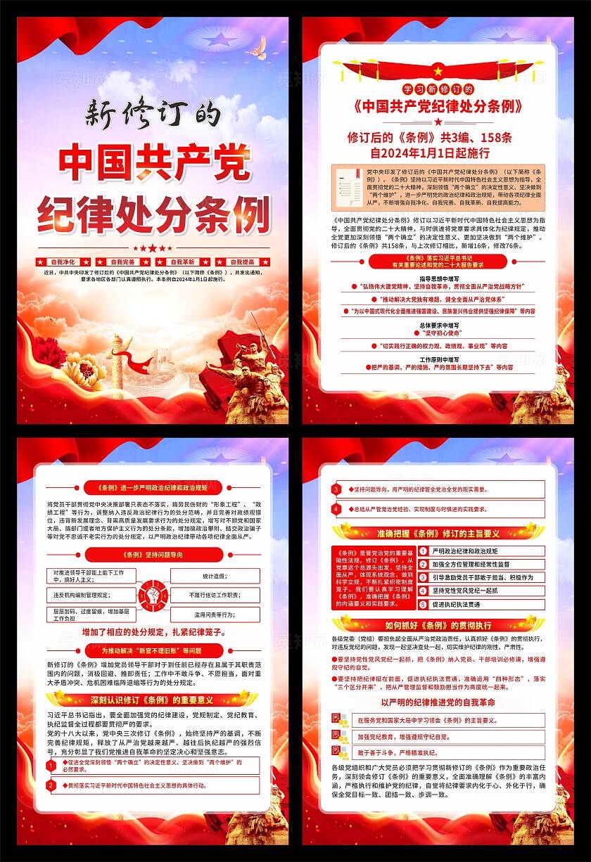纪律处分条例海报