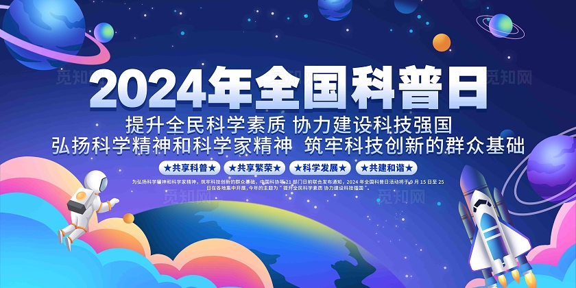2024年全国科普日活动主题展板