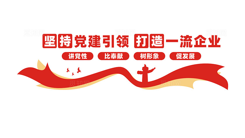 坚持党建引领打造一流企业党建标语文化墙
