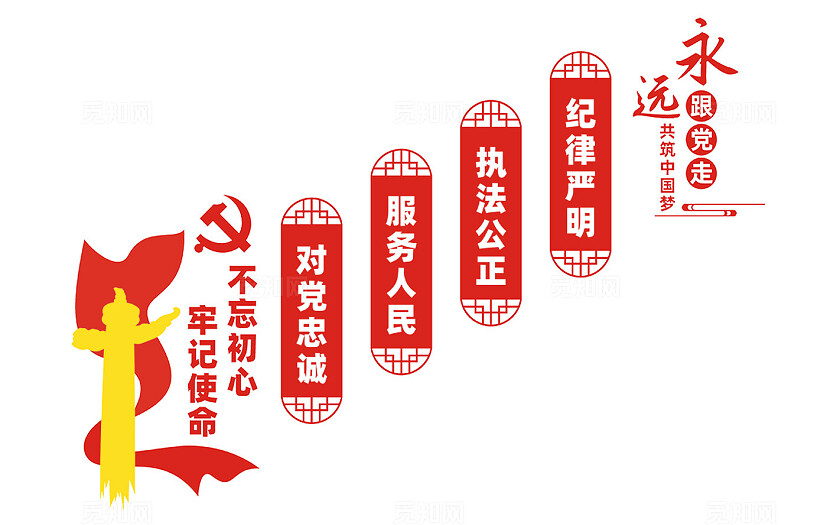 党建楼梯文化墙宣传标语