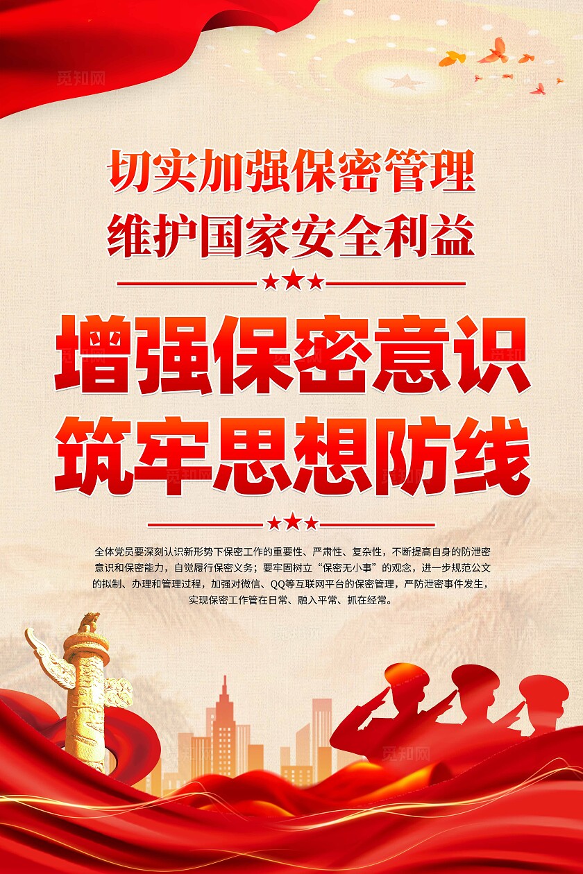 增强保密意识海报