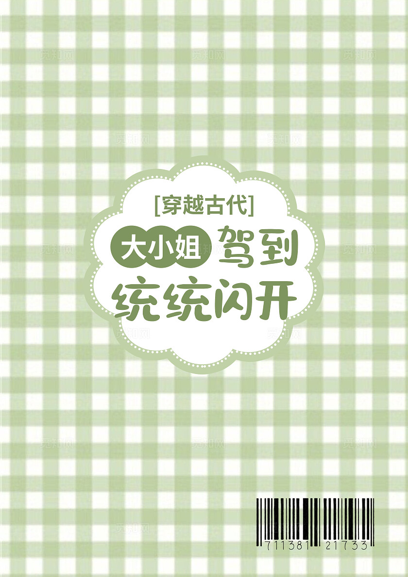 绿色卡通风大小姐驾到统统闪开书籍封面小说封面