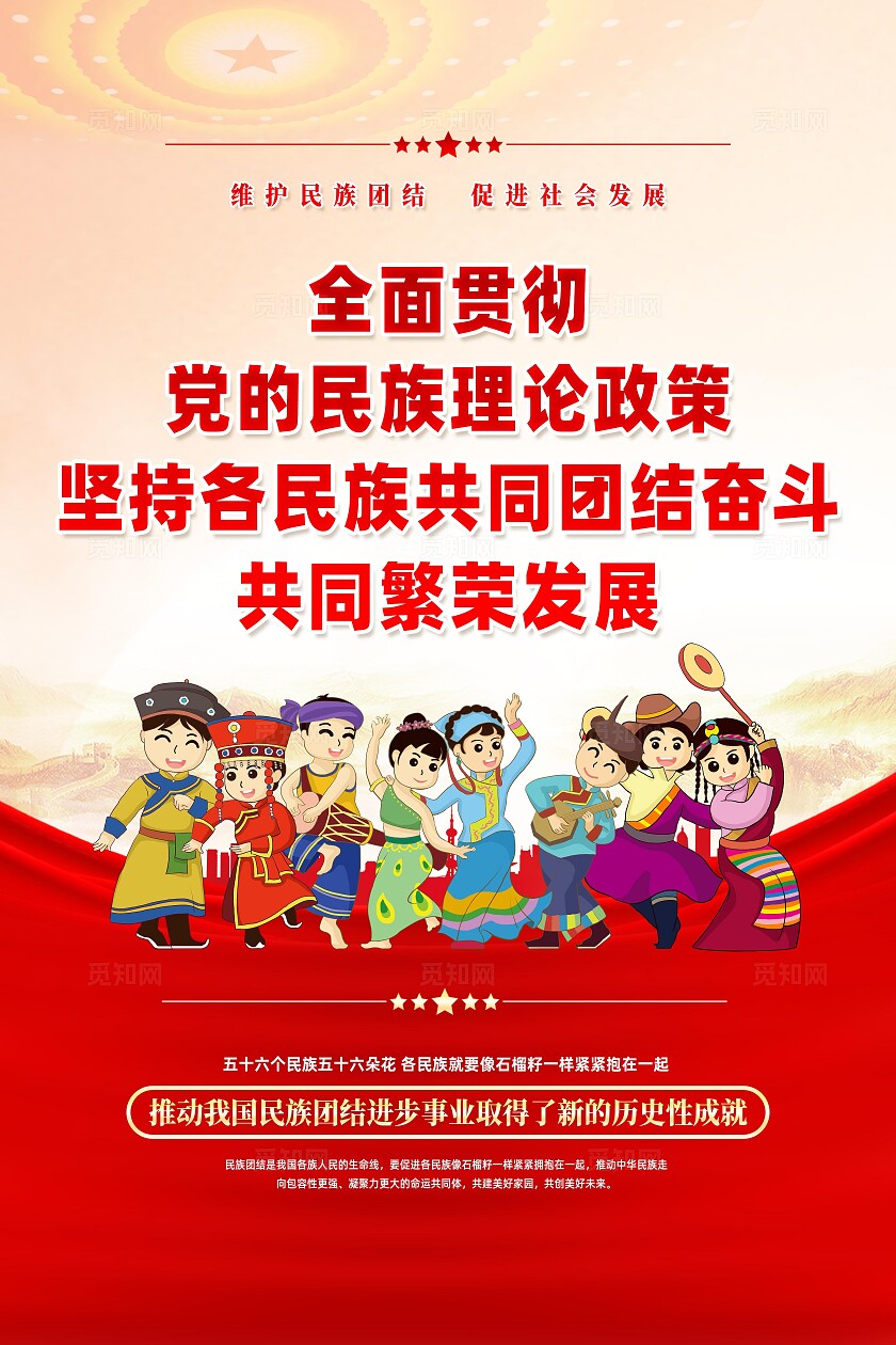 民族团结海报