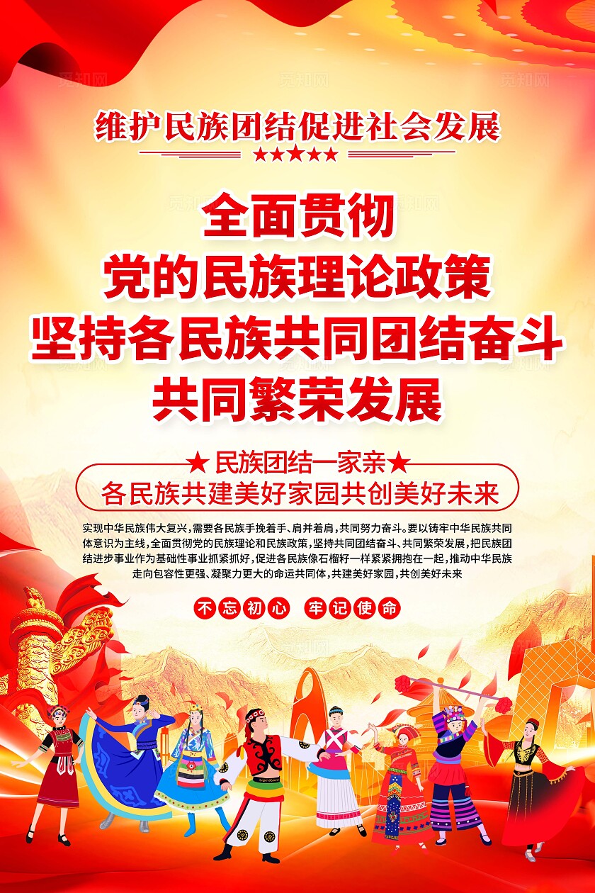 民族团结海报