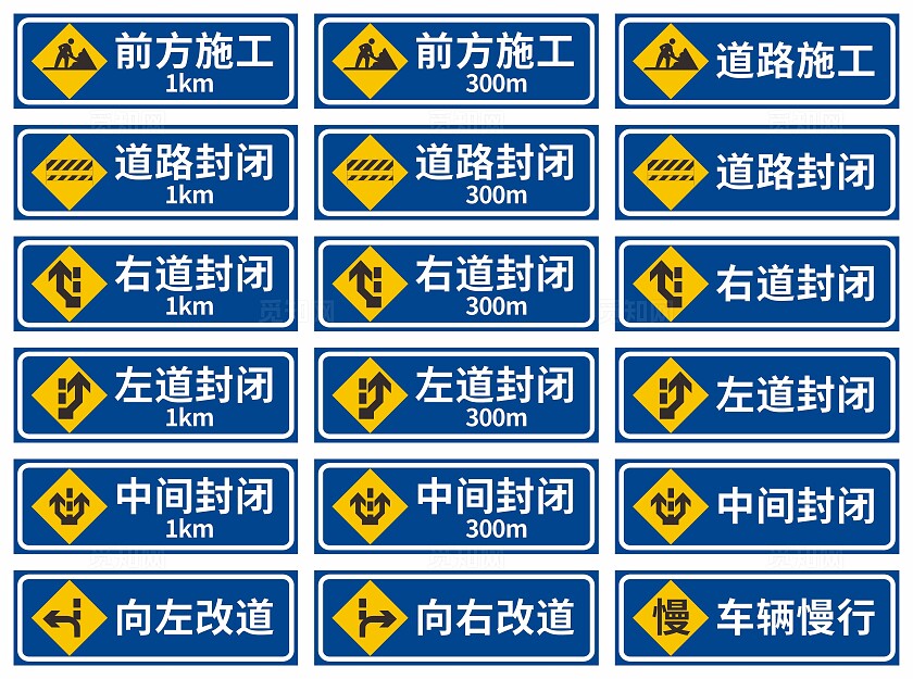 工地交通警示牌