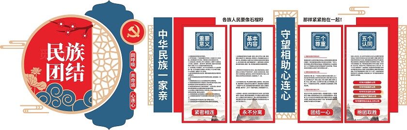 民族团结文化墙