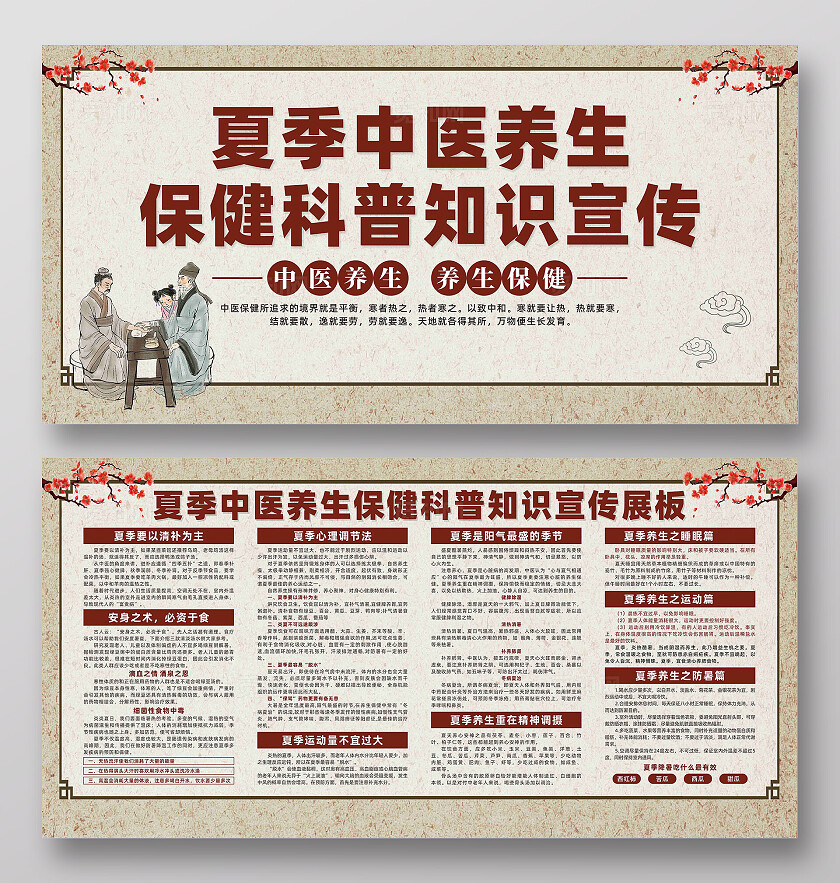 中药养生展板
