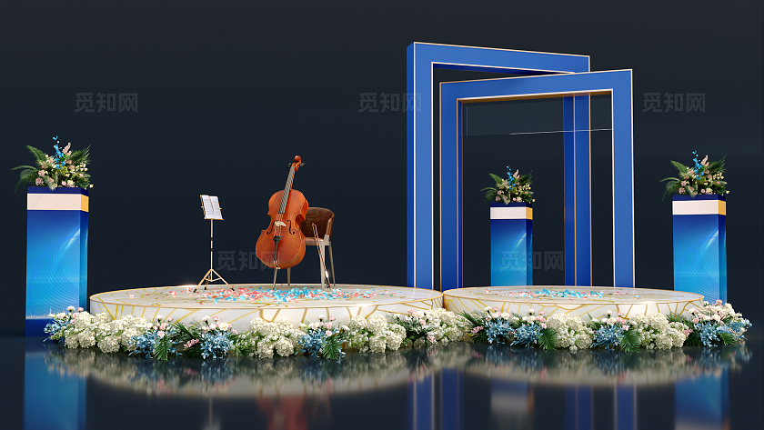 大提琴艺术表演内场舞台