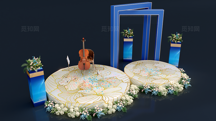 大提琴艺术表演内场舞台