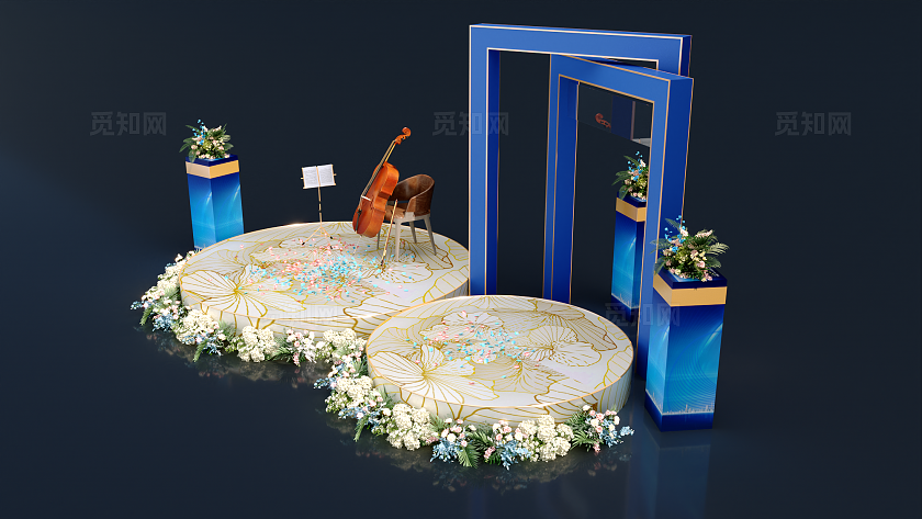 大提琴艺术表演内场舞台