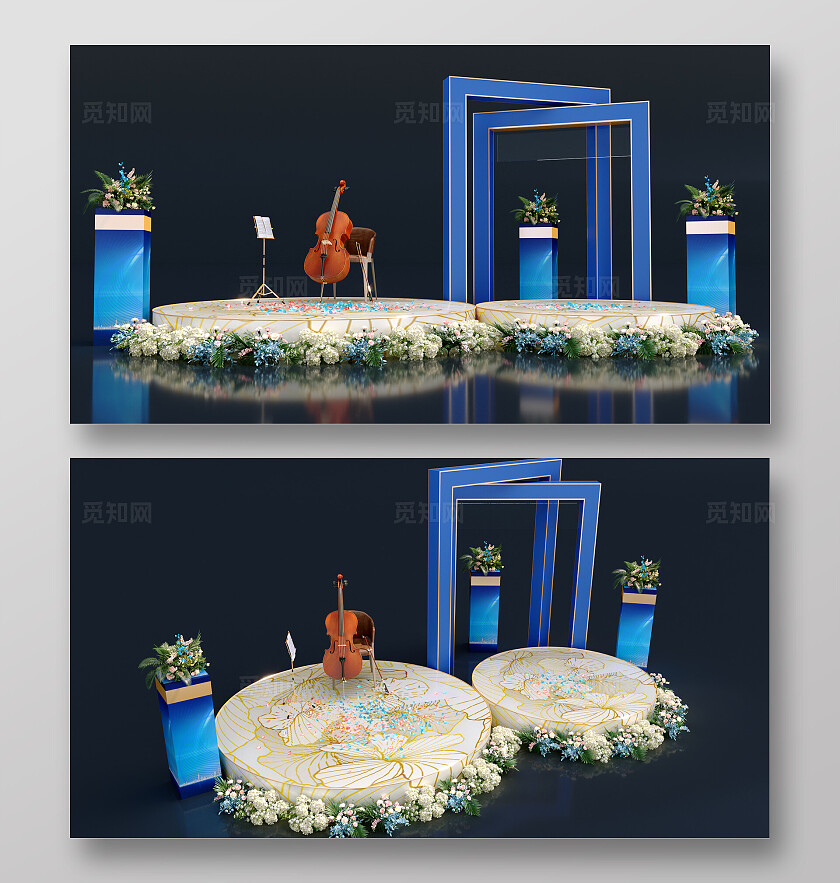 大提琴艺术表演内场舞台