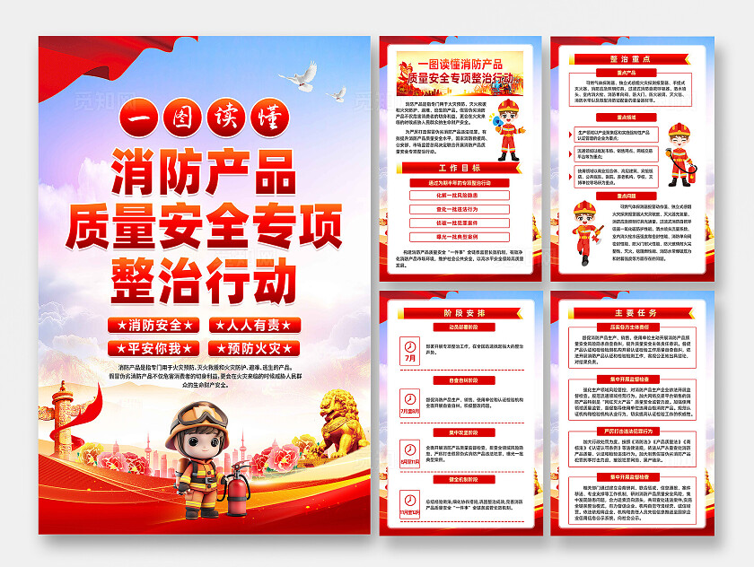 消防产品质量安全专项整顿行动海报