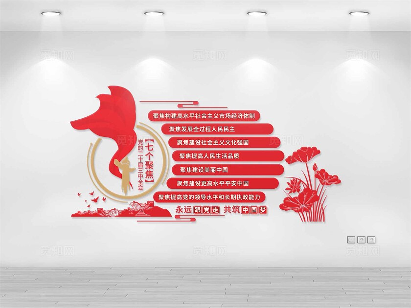 七个聚焦文化墙