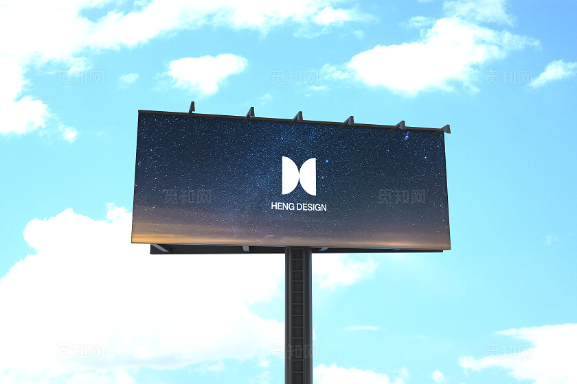 户外广告牌样机