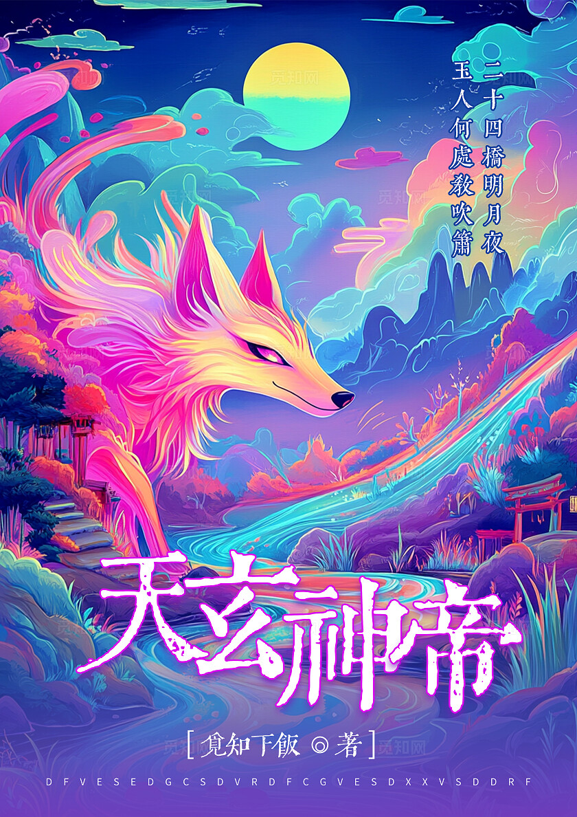 紫色梦幻风玄幻风天玄神帝书籍封面小说封面