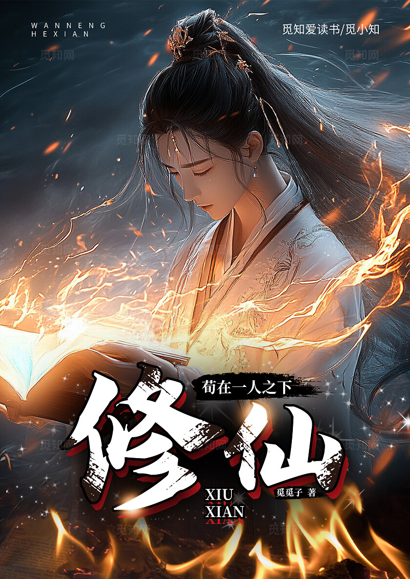 蓝色简约风仙侠风修仙书籍封面小说封面