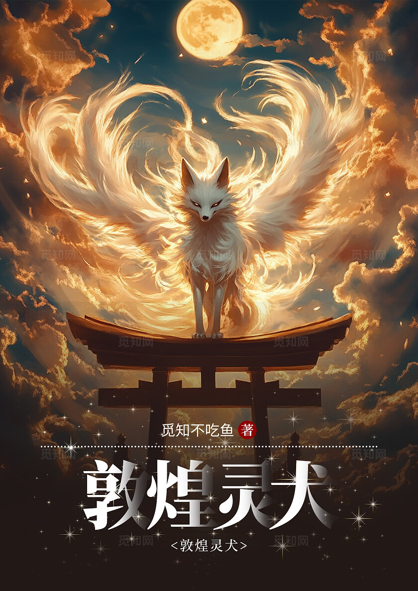 黑咖色简约风炫彩风敦煌灵犬书籍封面小说封面