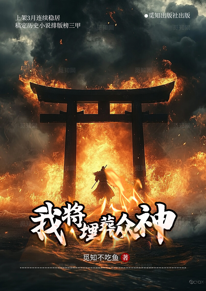 黑色简约风我将埋葬众神书籍封面小说封面