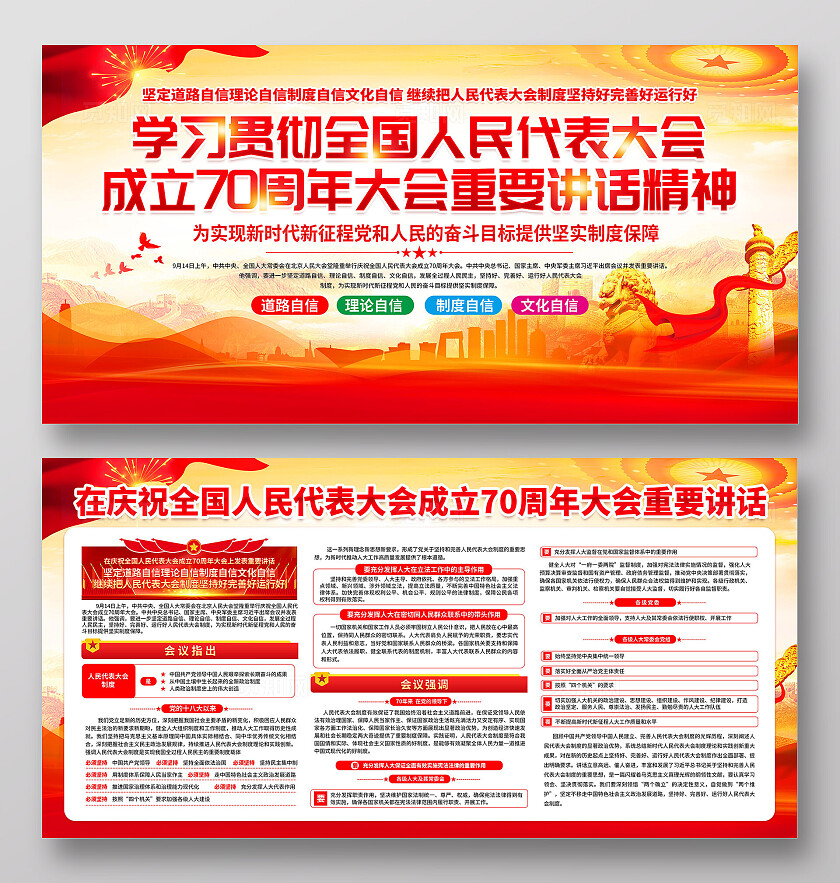 全国人大代表大会成立展板
