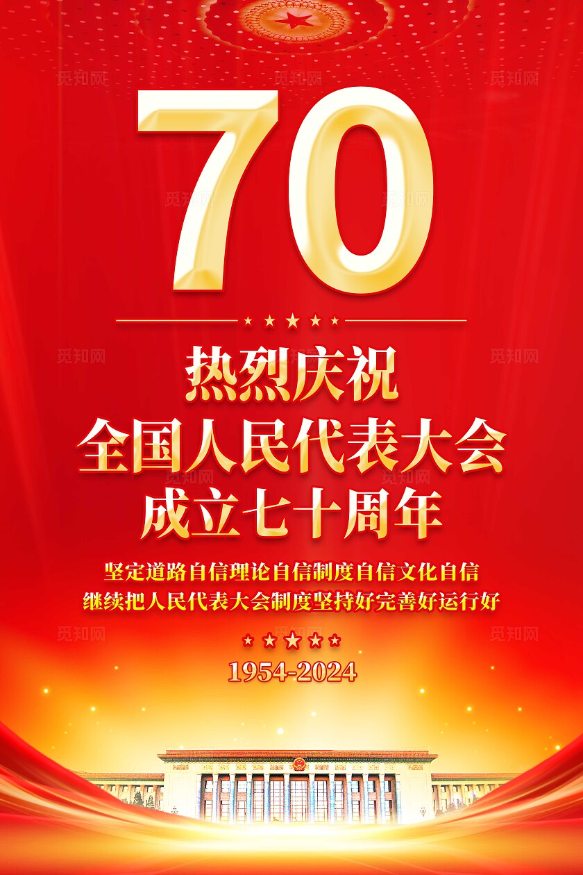 人大代表大会成立海报