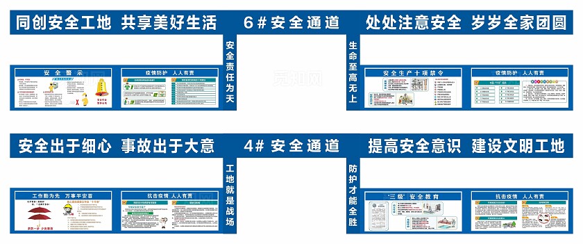 工地安全通道标识牌