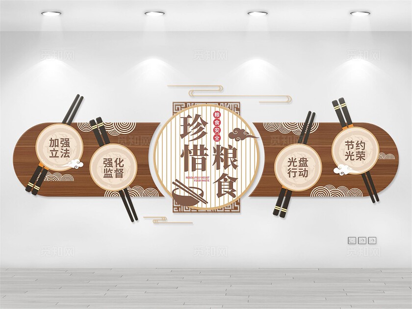 珍惜粮食文化墙