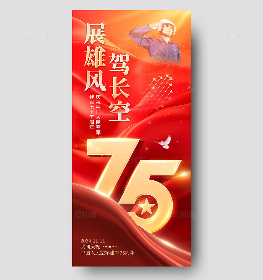 空军建军七十五周年