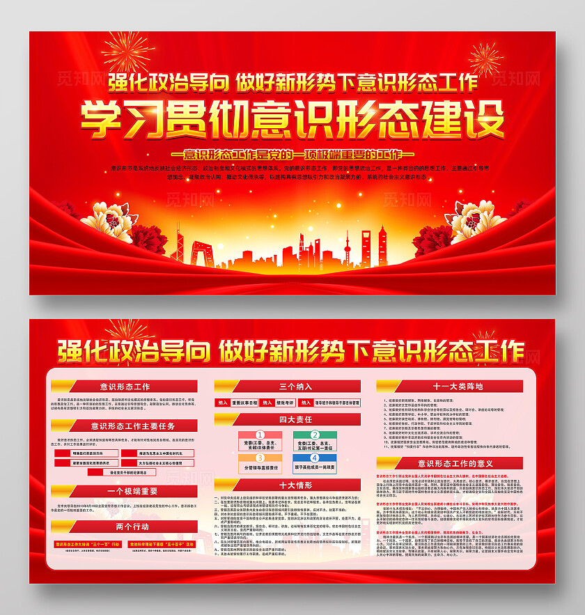 意识形态建设展板