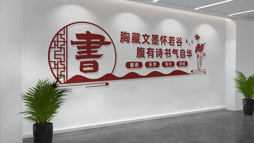 图书馆阅览室文化墙