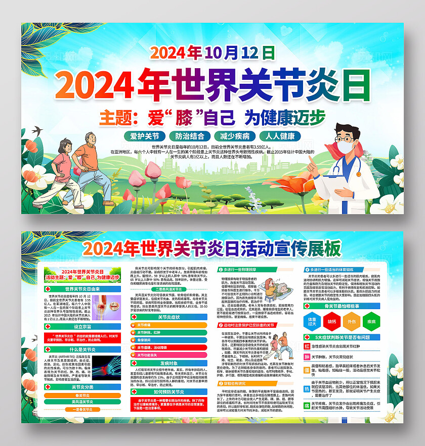 世界关节炎日展板