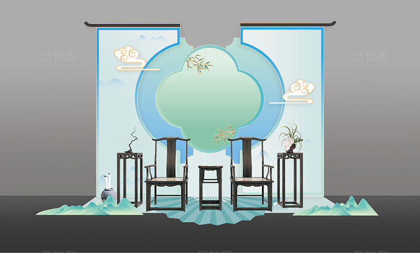 古风清新中式美陈打卡点