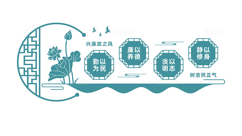 党风廉政建设文化墙宣传标语