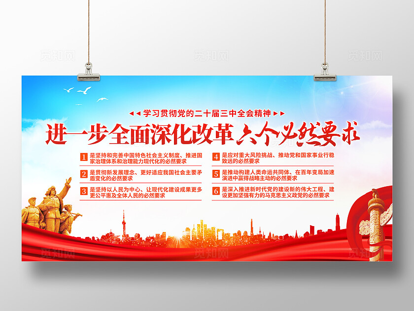 六个必然要求展板